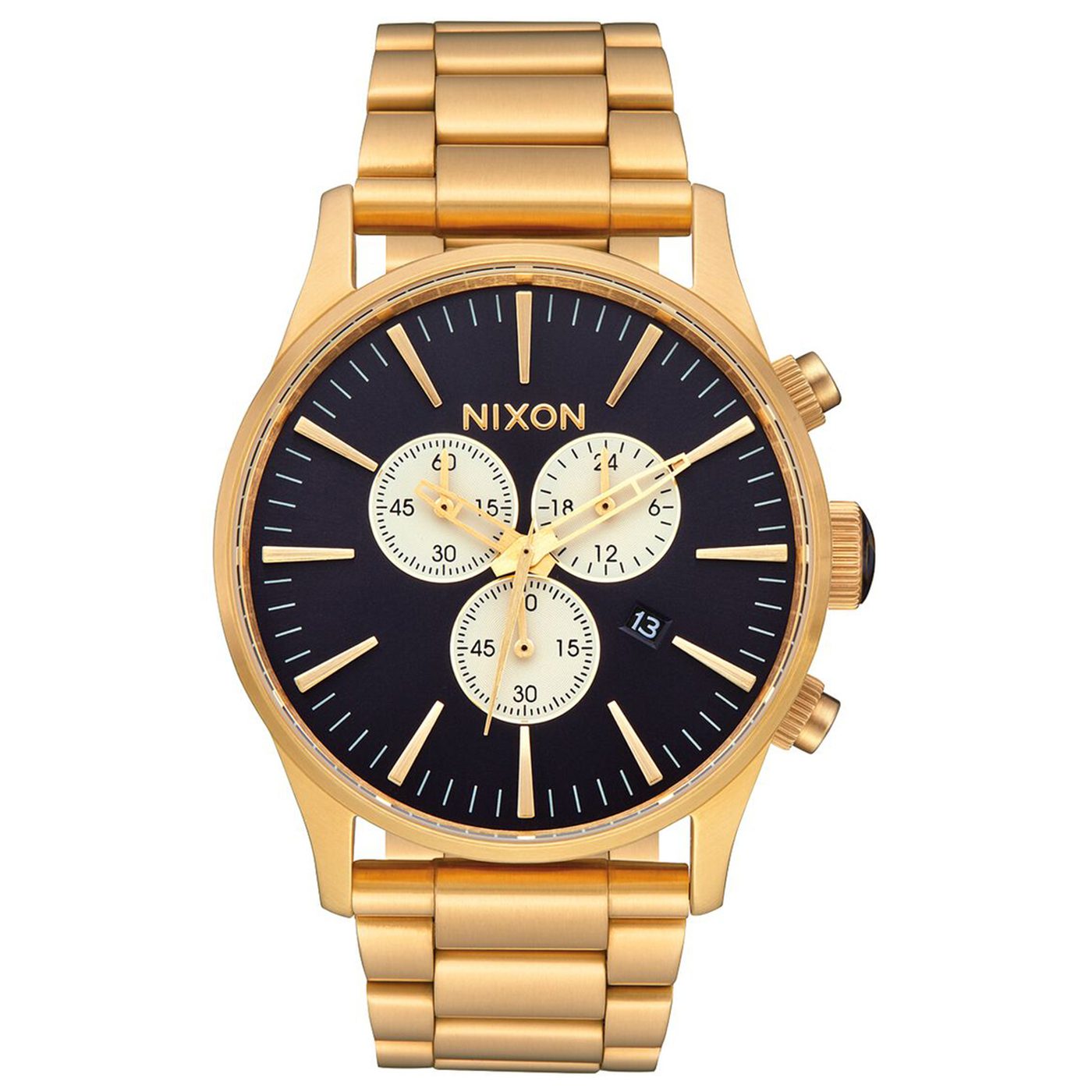 Nixon Sentry Chrono Gold/Indigo